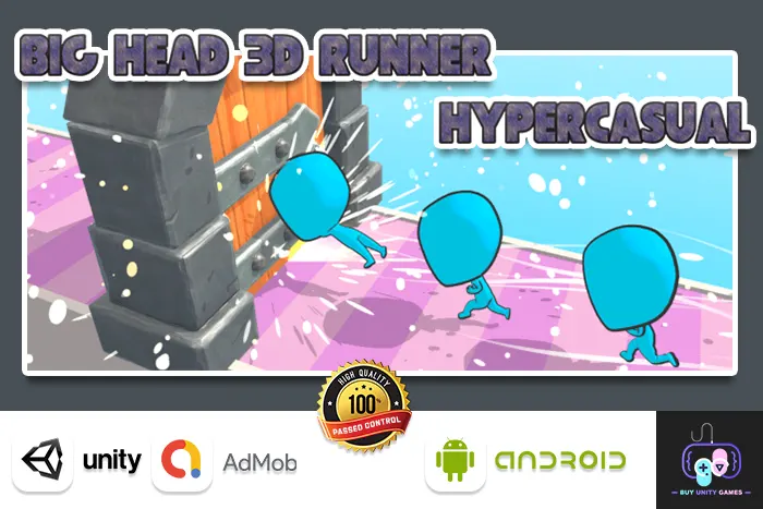 Big Head 3D Runner Hyper casual